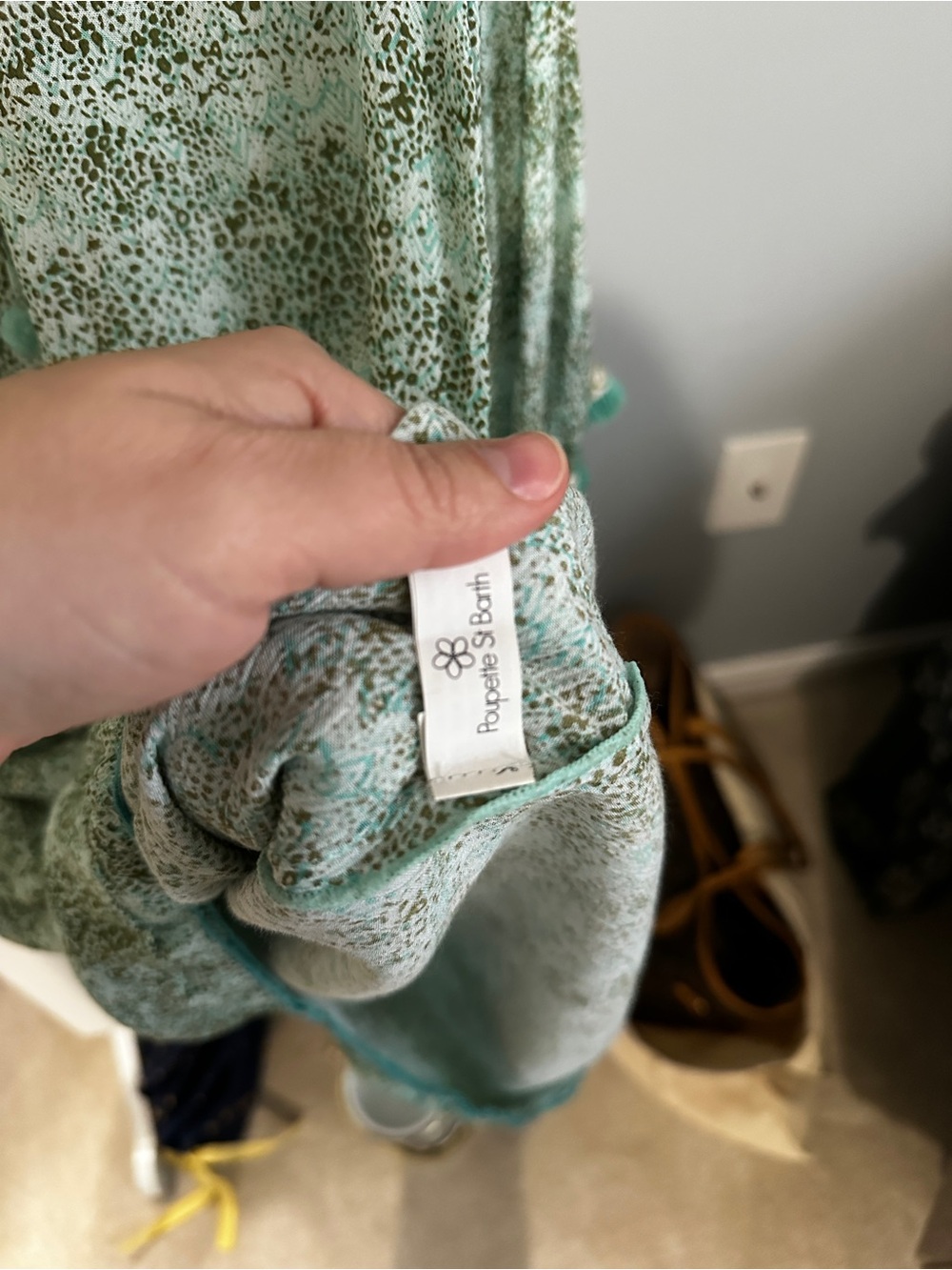 Poupette St. Barth Mint Green Printed Tunic Dress - Picture 5 of 8